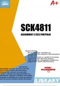 SCK4811 Assignment 3 Semester 2 2023 