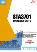 STA3701 Assignment 3 Semester 2 2023