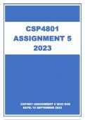 CSP4801 ASSIGNMENT 5 2023