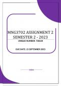 MNG3702 ASSIGNMENT 2 SEMESTER 2 - 2023 (726520)