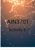 AIN3701 ACTIVITY 6.7 ANSWERS  