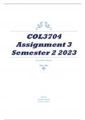COL3704 Assignment 3 Semester 2 2023