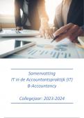 Samenvatting IT in de Accountantspraktijk (IT) Artikel + Boek + Reader