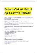 Earhart Civil Air Patrol  Q&A LATEST UPDATE