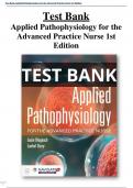 Test Bank Applied Pathophysiology for the Advanced Practice Nurse 1st Edition Test Bank - All Chapters |A+ ULTIMATE GUIDE  2022