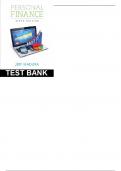 Personal Finance 6th Edition Madura - Test Bank