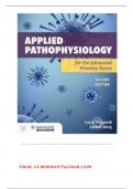 APPLIED PATHOPHYSIOLOGY FOR THE ADVANCED PRACTICE NURSE 2ND EDITION BY LUCIE DLUGASCH, STORY TEST BANK 2023