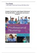 Test Bank Leddy Peppers Professional Nursing 10th Edition Hood