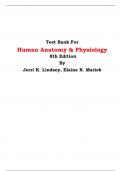 Test Bank For Human Anatomy & Physiology  8th Edition By Jerri K. Lindsey, Elaine N. Marieb 