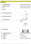 ABRSM Music Theory Grade 1-5 Performance Directions(fully solved)verified for accuracy