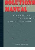 Solutions Manual for Thornton Marion's Classical Dynamics of Particles and Systems Test Bank