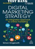 Digital Marketing Strategy An Integrated Approach to Online Marketing 3rd Edition by Simon Kingsnorth Test Bank