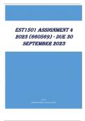EST1501 Assignment 4 2023 (660569) - Due 30 September 2023