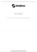 Exam (elaborations) PSY 110  Psychology