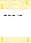 IND2601 Study Notes.