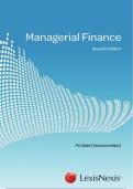 Managerial Finance 7th Edition Textbook