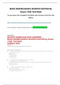 BASIC BIOMECHANICS SEVENTH EDITION By Susan J Hall -Test Bank