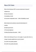 Reca CH1 Quiz QUESTIONS & ANSWERS 2023 ( A+ GRADED 100% VERIFIED)