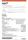 AQA A-level PHYSICS Paper 3 Section B Medical physics 2023 QP (7408/3BB)