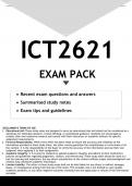 ICT2621 EXAM PACK 2023