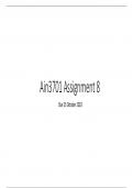 Ain3701  Assignment 8 Due 25 October 2023 fully completed 80% guaranteed