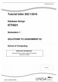 ICT3621 exam pack Sm1 and Sm2