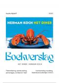 Boekverslag | Het Diner, Herman Koch | 5 HAVO