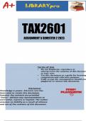 TAX2601 Assessment 5 (DETAILED ANSWERS) Semester 2 2023 - DUE 16 October 2023