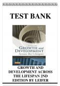 Growth and Development Across the Lifespan A Health Promotion Focus, 2nd Edition Test Bank