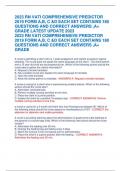 2023 RN VATI COMPREHENSIVE PREDICTOR 2019 FORM A,B, C &D EACH SET CONTAINS 180 QUESTIONS AND CORRECT ANSWERS ,A+ GRADE LATEST UPDATE 2023