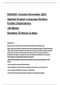 ENG2601 EXAM PORTFOLIO OCTOBER/NOVEMBER 2023