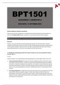 BPT1501 Assignment 5 Semester 2 - Due: 13 October 2023