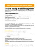 Samenvatting minor "Influencing People" (RSM, Erasmus Universiteit)