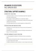 BIOL2102: Structural Support in Animals