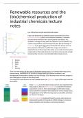 Lecture Notes renewable resources and the (bio)chemical production of industrial chemicals, BCT24306