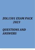 Architectural patterns of Animals (ZOL1501 exam pack 2023)