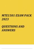 MTE1501 Exam pack2023