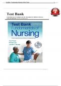 Fundamentals of Nursing 10th Edition TEST BANK by Taylor| Verified Chapter's 1 - 47 | Complete