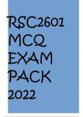 RSC2601 MCQ EXAM PACK 2023