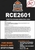 RCE2601 Portfolio Semester 2 2023 (Answers)