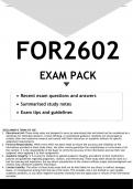 FOR2602 EXAM PACK 2023 - DISTINCTION GUARANTEED