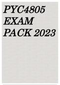 PYC4805 EXAM PACK 2023