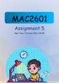 MAC2601 _ 2023 _ Oct _ QP [ Assignment 05 ] Answers & Guides