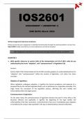 IOS2601 Assignment 1 (Complete Answers) Semester 1 - Due: March 2024
