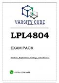 LPL4804 EXAM PACK 2023