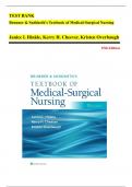 test_bank brunner_suddarths_textbook_of_medical_surgical_nursing__15edition__hinkle_all chapters covered