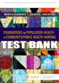 Test Bank For Foundations for Population Health in Community/Public Health Nursing, 6th - 2022 All Chapters - 9780323776882