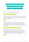 D072 WGU Assessment Study Guide Questions and Answers | Already Graded A+| Updated| 2023|2024