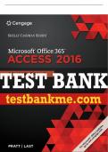 Test Bank For Shelly Cashman Series® Microsoft® Office 365 & Access 2016: Comprehensive - 1st - 2017 All Chapters - 9781305870635