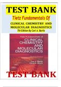 TEST BANK Tietz Fundamentals Of CLINICAL CHEMISTRY AND MOLECULAR DIAGNOSTICS 7th Edition By Carl A. Burtis     